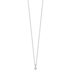 14k White Gold 1/3 carat Lab Grown Diamond VS/SI+ G+ 18 inch Pendant Necklace