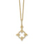 Lab-Grown Diamond Floral Necklace in 14K Yellow Gold (1/4 ct. tw.), 18 Inch - Sophia Jewelers