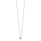 Lab-Grown Diamond Floral Necklace in 14K White Gold (1/2 ct. tw.), 18 Inch - Sophia Jewelers