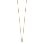 Lab-Grown Diamond Floral Necklace in 14K Yellow Gold (1/2 ct. tw.), 18 Inch - Sophia Jewelers
