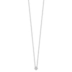 Lab-Grown Diamond Bloom Floral Necklace in 14K White Gold, 18mm (1/4 ct. tw.), 18 Inch - Sophia Jewelers