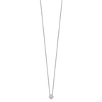 10k White Gold 1/4 carat Lab Grown Diamond VS/SI+ G+ Complete 18 inch Bloom Pendant Necklace