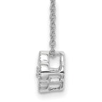 10k White Gold 1/4 carat Lab Grown Diamond VS/SI+ G+ Complete 18 inch Bloom Pendant Necklace