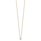 10k 1/4 carat Lab Grown Diamond VS/SI+ G+ Complete 18 inch Bloom Pendant Necklace