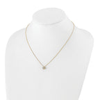 10k 1/4 carat Lab Grown Diamond VS/SI+ G+ Complete 18 inch Bloom Pendant Necklace
