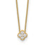 14k 1/4 carat Lab Grown Diamond VS/SI+ G+ Complete 18 inch Bloom Pendant Necklace