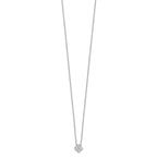 Lab-Grown Diamond Bloom Floral Necklace in 14K White Gold (1/2 ct. tw.), 18 Inch - Sophia Jewelers