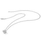 Lab-Grown Diamond Bloom Floral Necklace in 14K White Gold (1 ct. tw.), 18 Inch - Sophia Jewelers