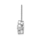 Lab-Grown Diamond Bloom Floral Necklace in 14K White Gold (1 ct. tw.), 18 Inch - Sophia Jewelers