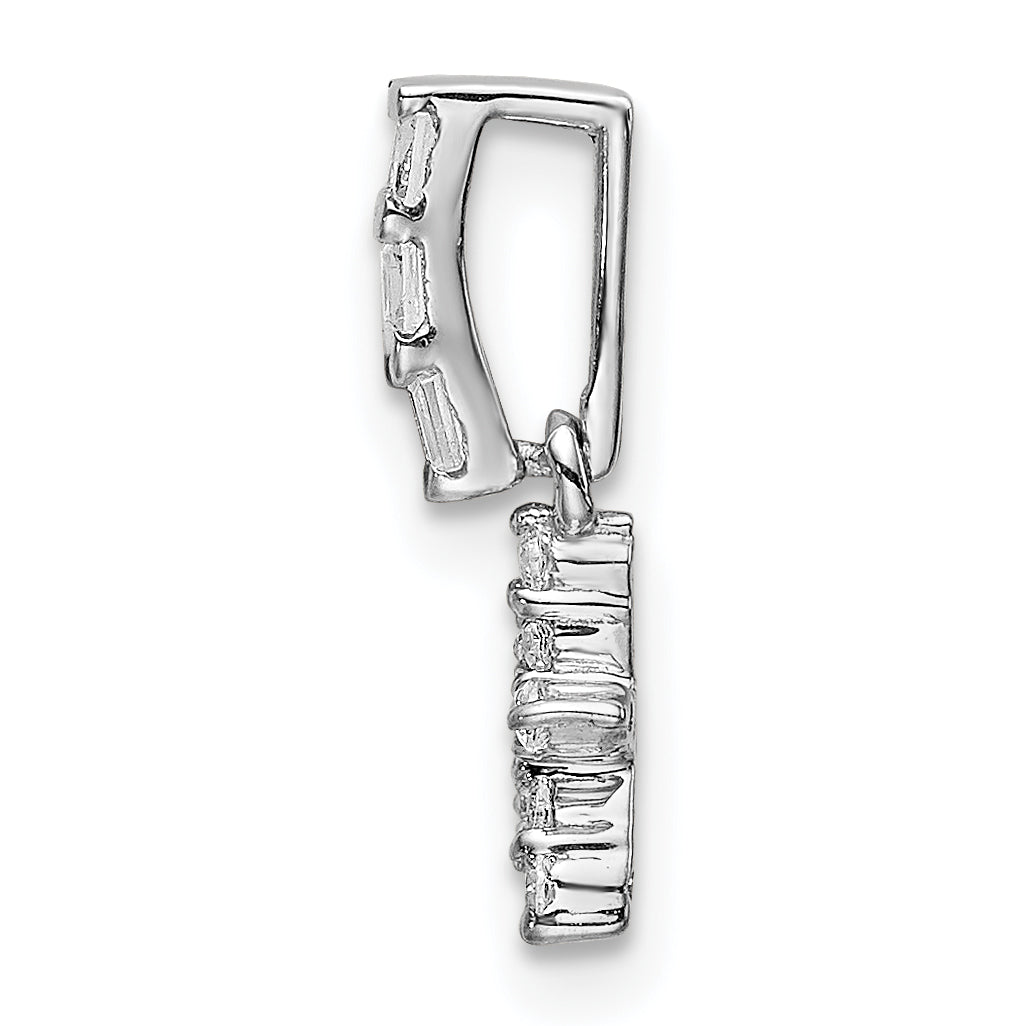 14k White Gold Diamond Star Pendant Secondary image