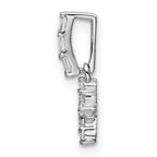 14k White Gold Diamond Star Pendant