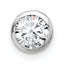 14k White Gold 1/2 carat Lab Grown Diamond VS/SI+ G+ Round Complete Bezel Chain Slide Pendant