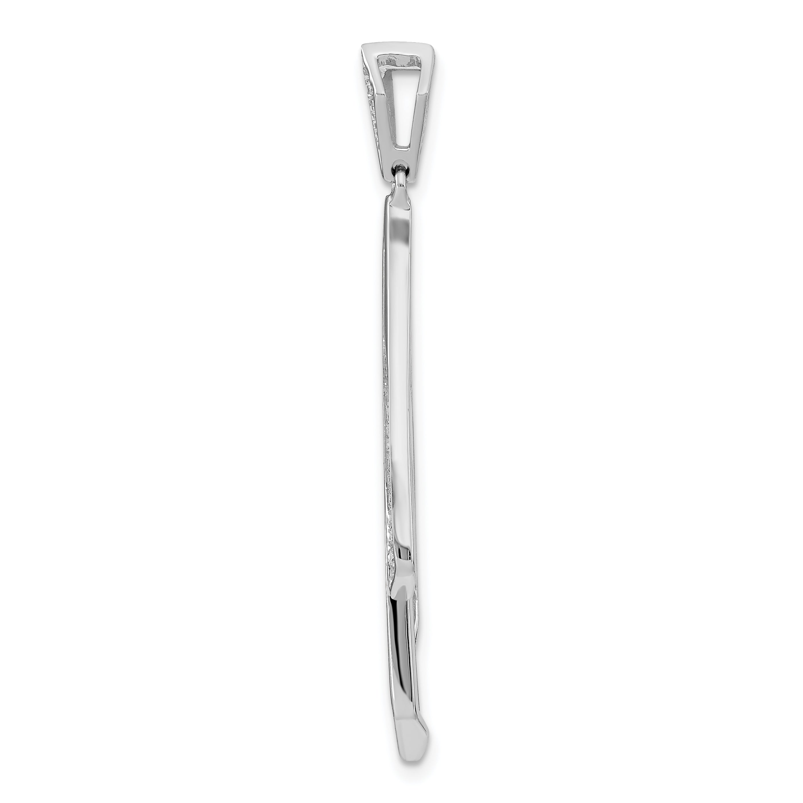 14k White Gold 1/4 carat Lab Grown Diamond VS/SI+ G+ Fashion Pendant Secondary image