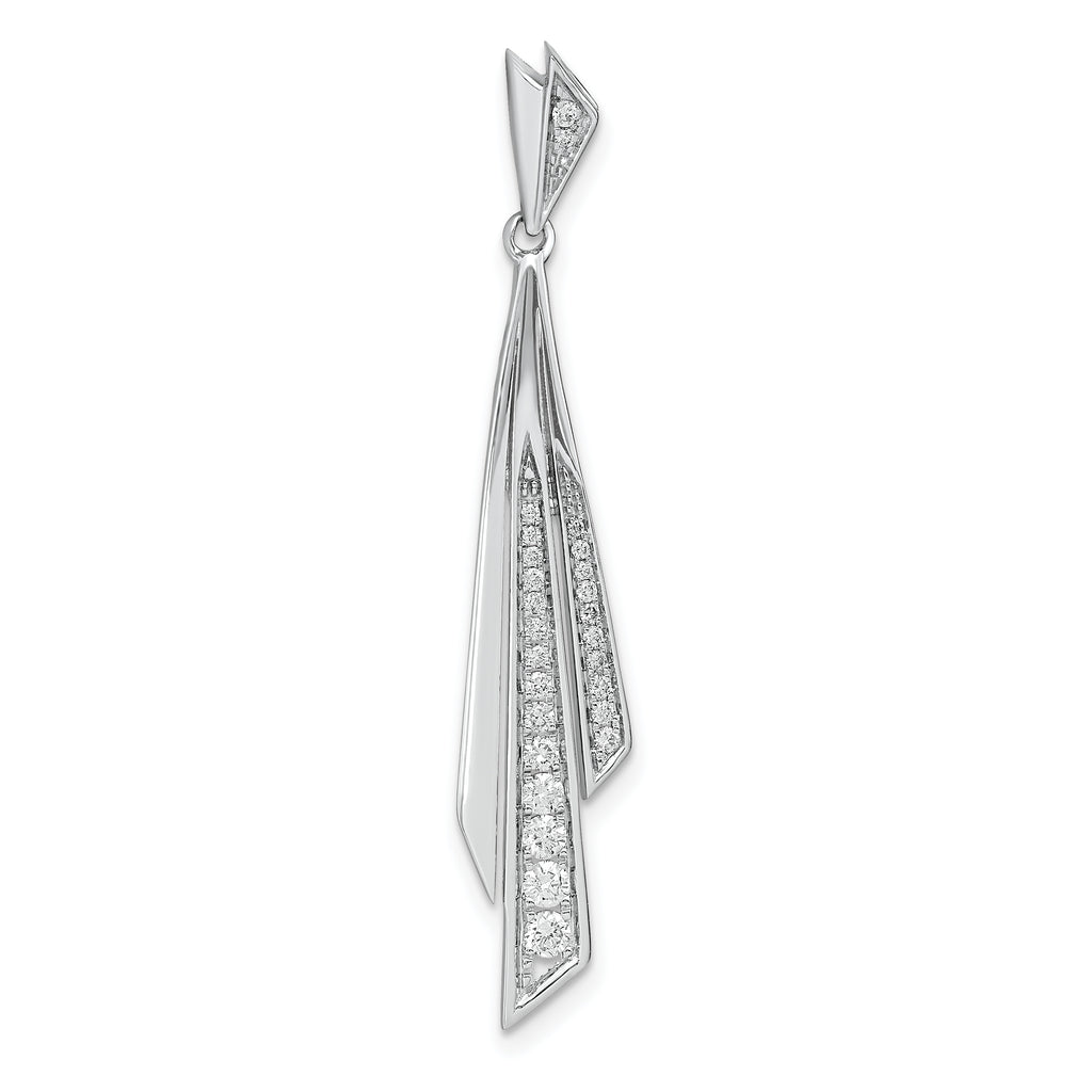 14k White Gold 1/4 carat Lab Grown Diamond VS/SI+ G+ Fashion Pendant