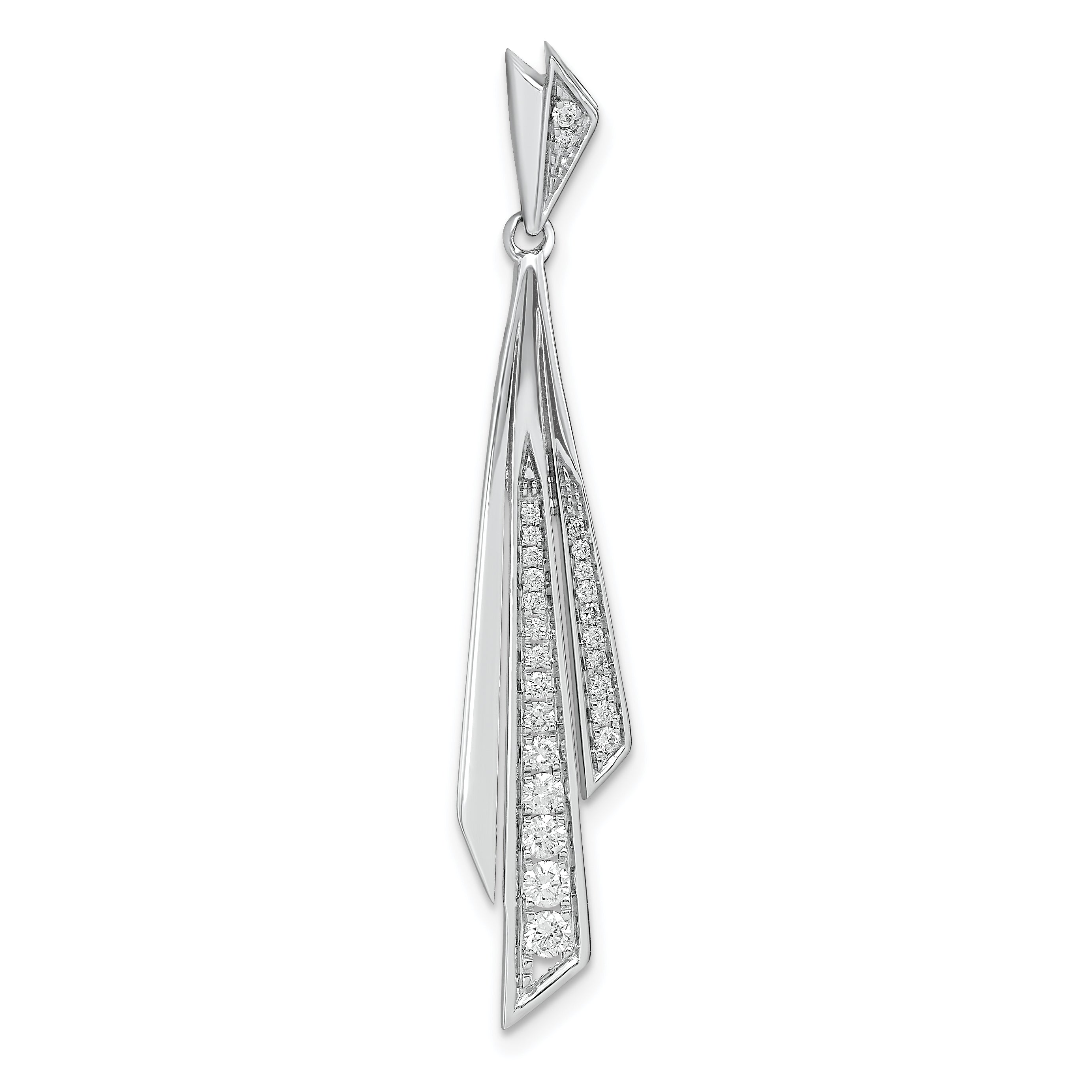 14k White Gold 1/4 carat Lab Grown Diamond VS/SI+ G+ Fashion Pendant