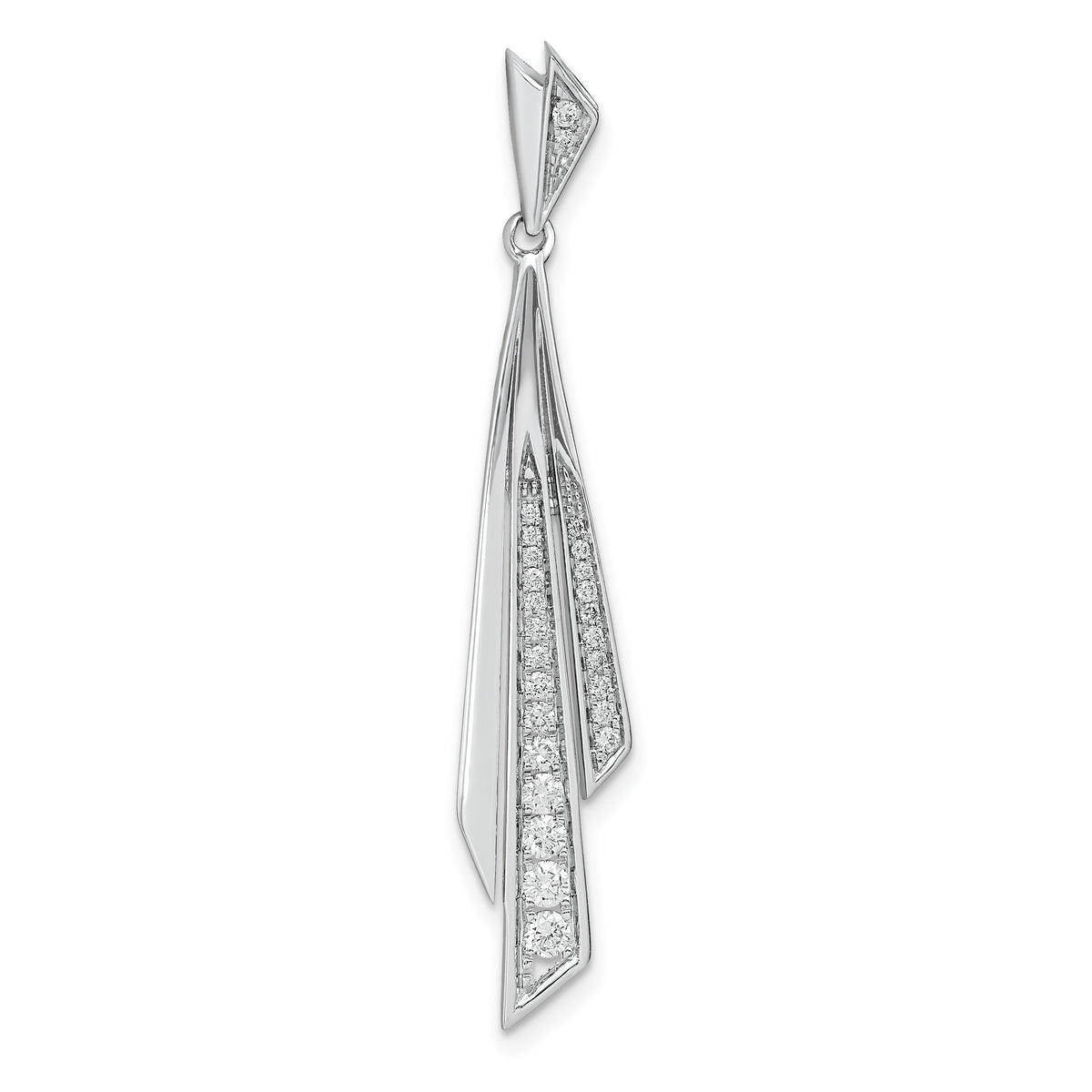 14k White Gold 1/4 carat Lab Grown Diamond VS/SI+ G+ Fashion Pendant