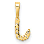 14k 1/10 carat Lab Grown Diamond VS/SI+ G+ Complete Letter J Initial Pendant