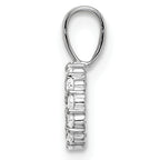 14k White Gold 1/8 carat Lab Grown Diamond VS/SI+ G+ Complete Letter O Intitial Pendant