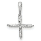 14k White Gold 1/8 carat Lab Grown Diamond VS/SI+ G+ Complete Letter X Initial Pendant