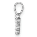 14k White Gold 1/15 carat Lab Grown Diamond VS/SI+ G+ Complete Letter Y Initial Pendant