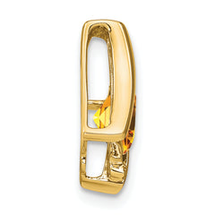 10k Yellow Gold Citrine and Diamond Pendant