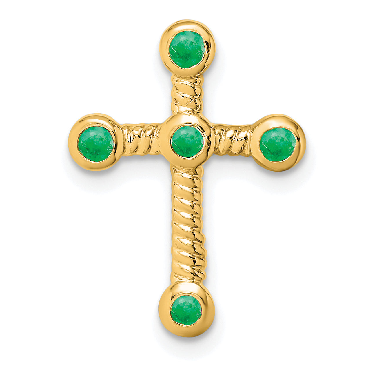 10k Emerald Cross Chain Slide Main image