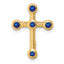 10k Sapphire Cross Chain Slide