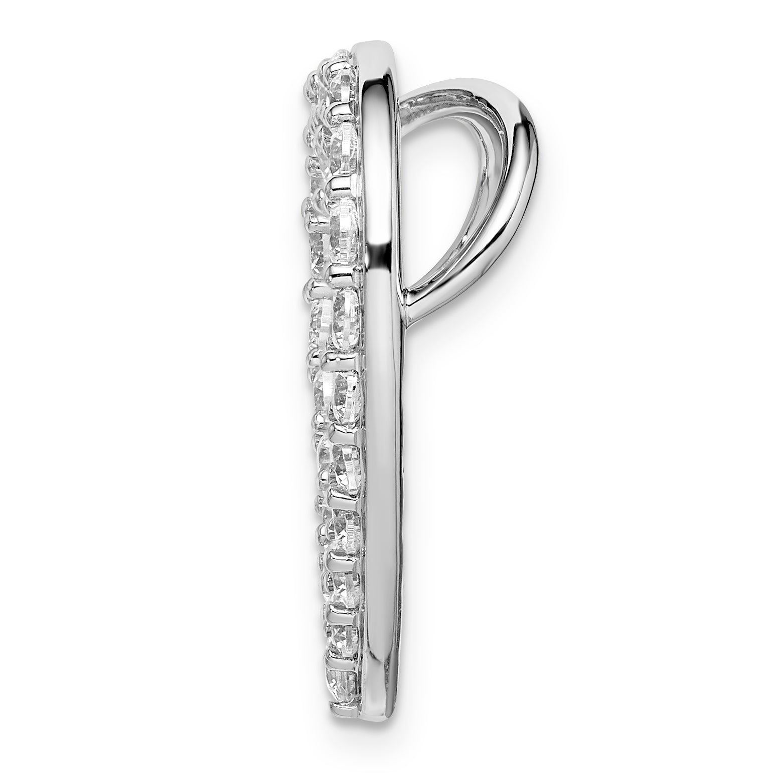 14kw 1 3/8 carat Lab Grown Diamond VS/SI+ G+ Complete 18 inch Heart Necklace Secondary image