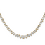 14k 6 1/2 carat Lab Grown Diamond VS/SI+ G+ Complete Round 16 inch Graduated Tennis Necklace