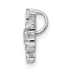 14k White Gold 1/2 carat Lab Grown Diamond VS/SI+ G+ Complete Star Chain Slide Pendant
