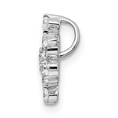 14k White Gold 1/2 carat Lab Grown Diamond VS/SI+ G+ Complete Star Chain Slide Pendant