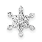 14k White Gold 1/2 carat Lab Grown Diamond VS/SI+ G+ Complete Star Chain Slide Pendant
