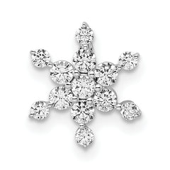 14k White Gold 1/2 carat Lab Grown Diamond VS/SI+ G+ Complete Star Chain Slide Pendant