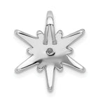 14k White Gold 1/2 carat Lab Grown Diamond VS/SI+ G+ Complete Chain Slide Pendant