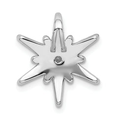 14k White Gold 1/2 carat Lab Grown Diamond VS/SI+ G+ Complete Chain Slide Pendant