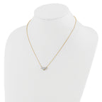 14k 1 1/2 carat Lab Grown Diamond VS/SI+ G+ Round Complete 18 inch Three Stone Necklace