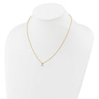 14k 1/5 carat Lab Grown Diamond VS/SI+ G+ Three Prong 18 inch Solitare Pendant Necklace