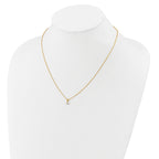 14k 1/4 carat Lab Grown Diamond VS/SI+ G+ Three Prong 18 inch Solitare Pendant Necklace
