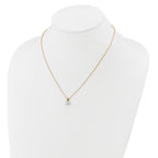 14k 7/8 carat Lab Grown Diamond VS/SI+ G+ Three Prong 18 inch Solitare Pendant Necklace