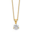 14k 7/8 carat Lab Grown Diamond VS/SI+ G+ Three Prong 18 inch Solitare Pendant Necklace