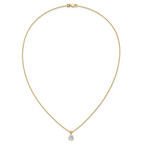 14k 1 carat Lab Grown Diamond VS/SI+ G+ Three Prong 18 inch Solitare Pendant Necklace