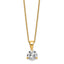 14k 1 carat Lab Grown Diamond VS/SI+ G+ Three Prong 18 inch Solitare Pendant Necklace