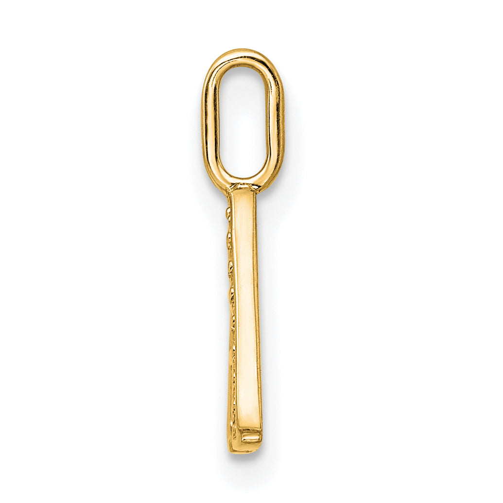 10K Diamond Letter A Initial Pendant Secondary image