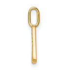 10K Diamond Letter A Initial Pendant