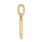 10K Diamond Letter H Initial Pendant