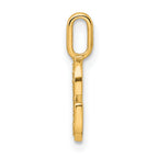 14K  Gold Diamond Letter G Initial Pendant