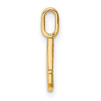 14K  Gold Diamond Letter J Initial Pendant