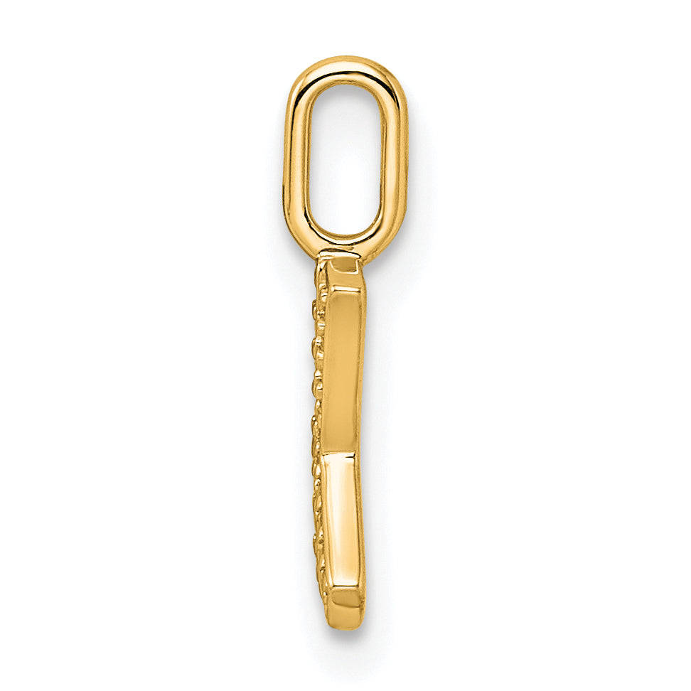14K  Gold Diamond Letter K Initial Pendant Secondary image