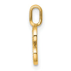 14K  Gold Diamond Letter S Initial Pendant