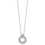 Lab-Grown Diamond Circle Necklace in 14K White Gold (1 1/6 ct. tw.), 18 Inch - Sophia Jewelers